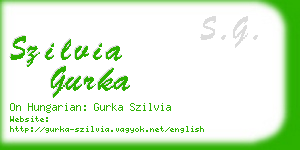 szilvia gurka business card